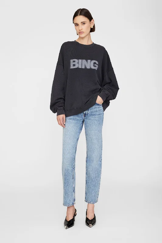 Miles Sweatshirt Blur - Black Hoodies for Winter Wear