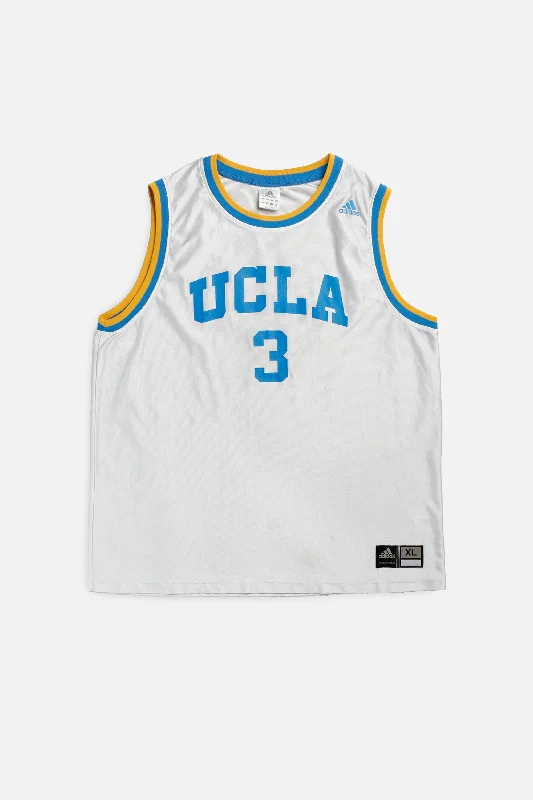 Vintage UCLA NCAA Basketball Jersey - XL Zip-up Sweatshirt Look