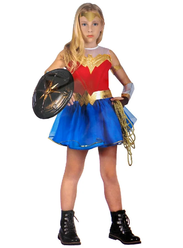 Wonder Woman Superhero Girls Fancy Dress Costume