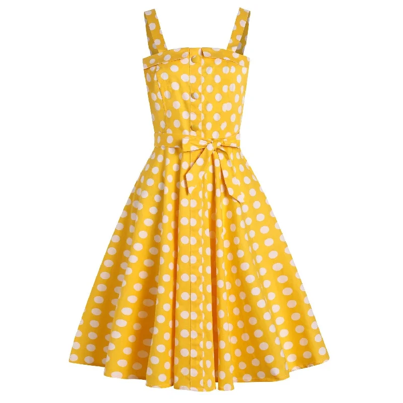 BerriesJam - Cotton Spaghetti Straps Midi Tunic Sleeveless Swing Sundress ASOS midi dresses