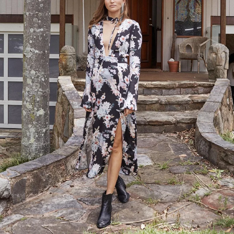 Final Sale - Somedays Lovin - Mystic Nights Midi Dress in Multi PrettyLittleThing midi dresses