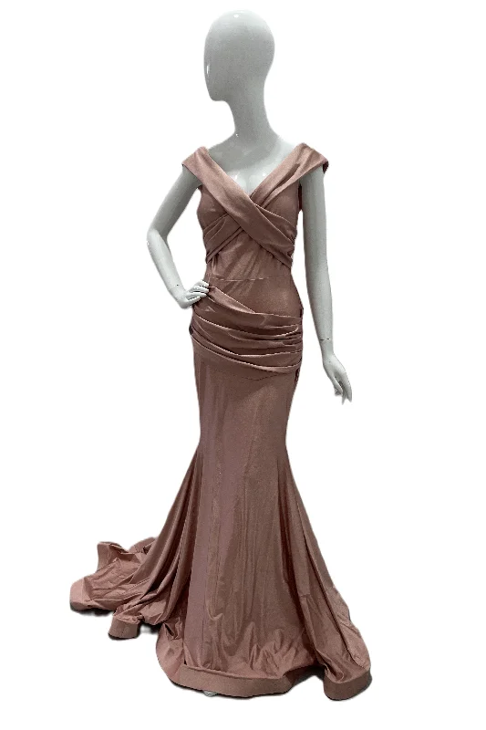 Off the Shoulder Gown with Sash Lounge unclassified dresses