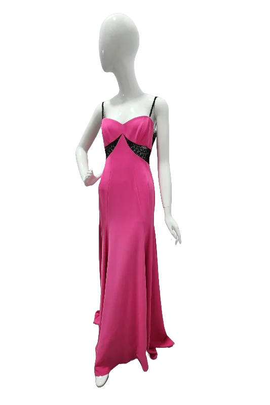 Lucian Matis Spaghetti Crepe Gown Chic unclassified dresses
