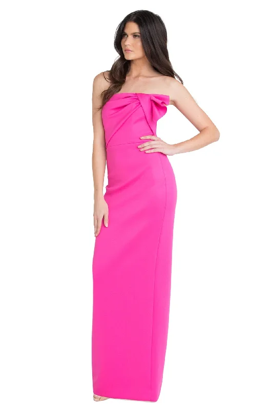 Black Halo Divina Strapless Faux Knot Detail Gown Party unclassified dresses