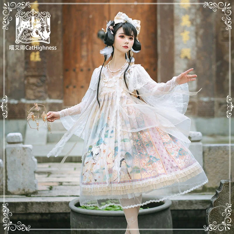 Sleeveless Ribbon Chinese Lolita JSK Dress Best-selling unclassified dresses