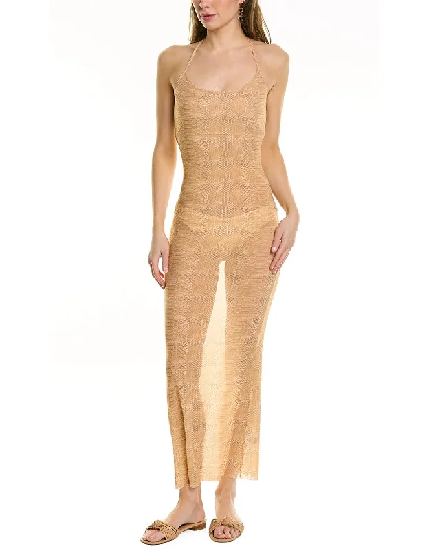 WeWoreWhat Mesh Scoop Maxi Slip Dress Button-down Maxi Skirt