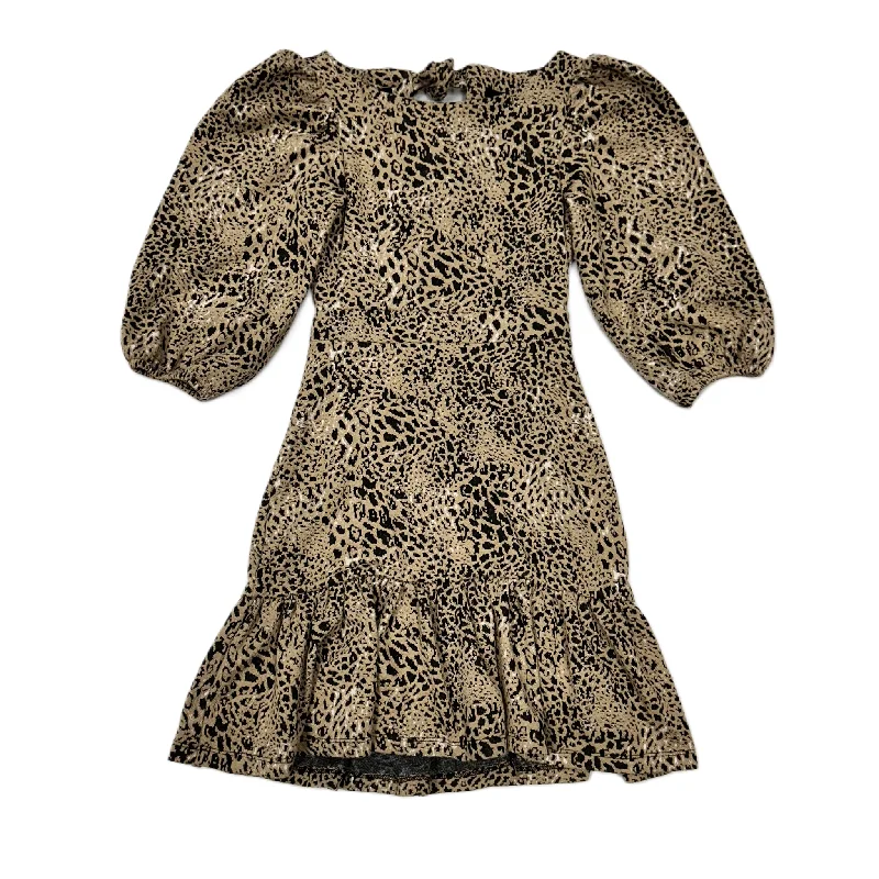 Dress Sweater By Maeve In Black & Brown, Size: XSp Knit Bodycon Sweater