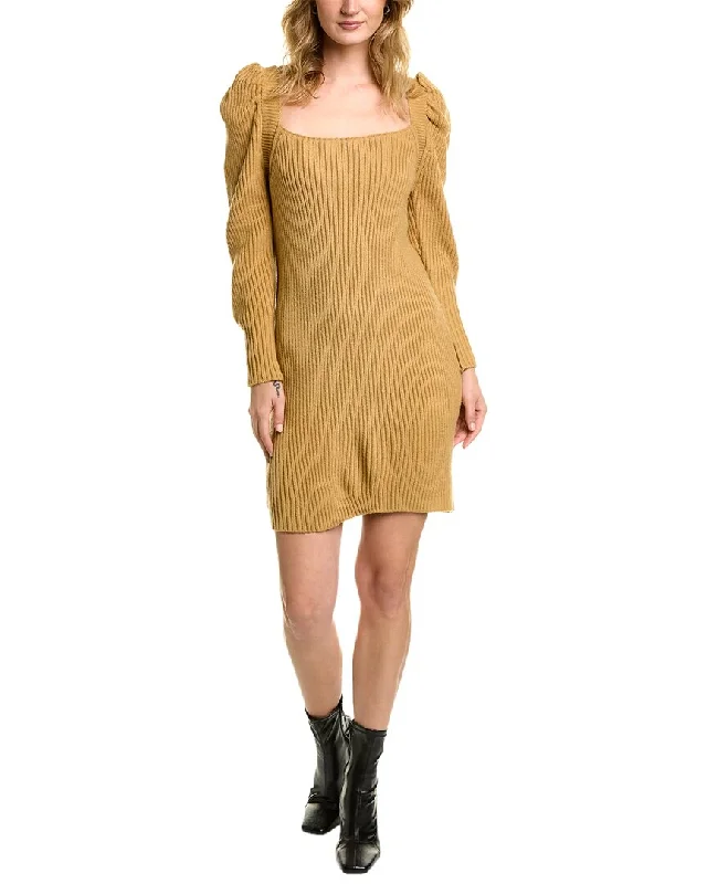 WAYF Tie-Back Sweaterdress Warm Wool Sweater