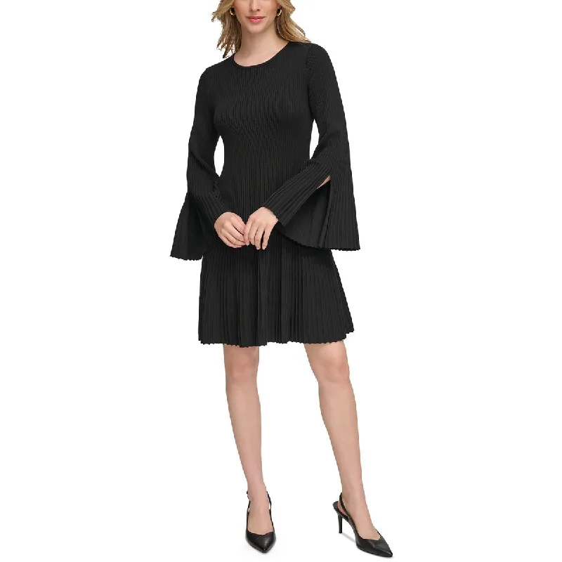 Womens Sweater Fit & Flare Sweaterdress Sweater Dress Details